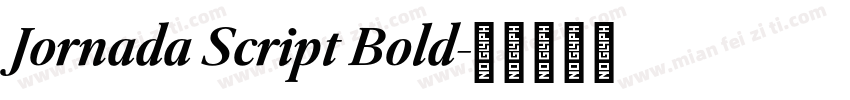 Jornada Script Bold字体转换